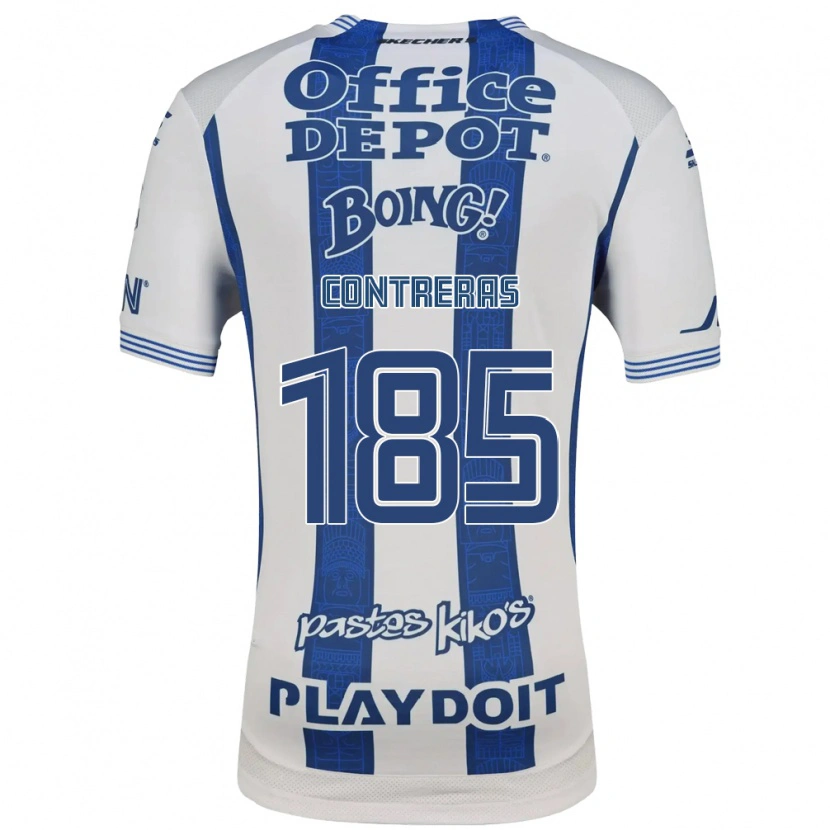 Danxen Dames Ari Contreras #185 Wit Marineblauw Thuisshirt Thuistenue 2026/27 T-Shirt
