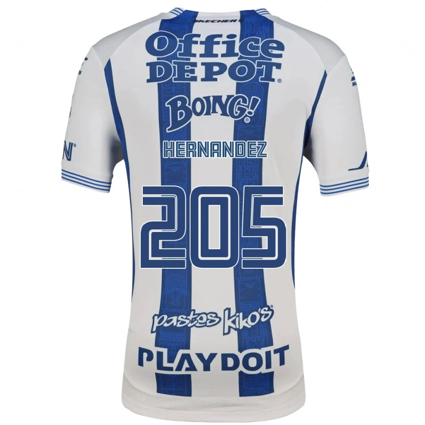 Danxen Dames Sergio Hernández #205 Wit Marineblauw Thuisshirt Thuistenue 2026/27 T-Shirt