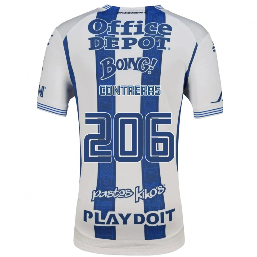 Danxen Dames Thomas Contreras #206 Wit Marineblauw Thuisshirt Thuistenue 2026/27 T-Shirt