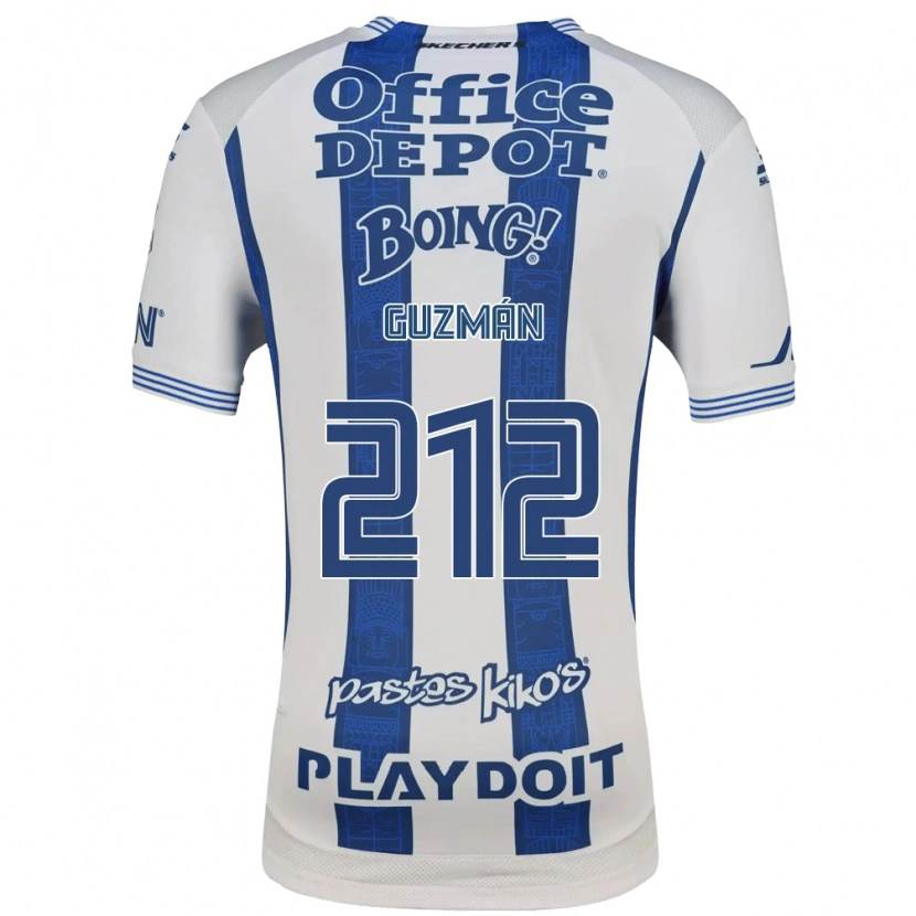 Danxen Dames Enrique Guzmán #212 Wit Marineblauw Thuisshirt Thuistenue 2026/27 T-Shirt