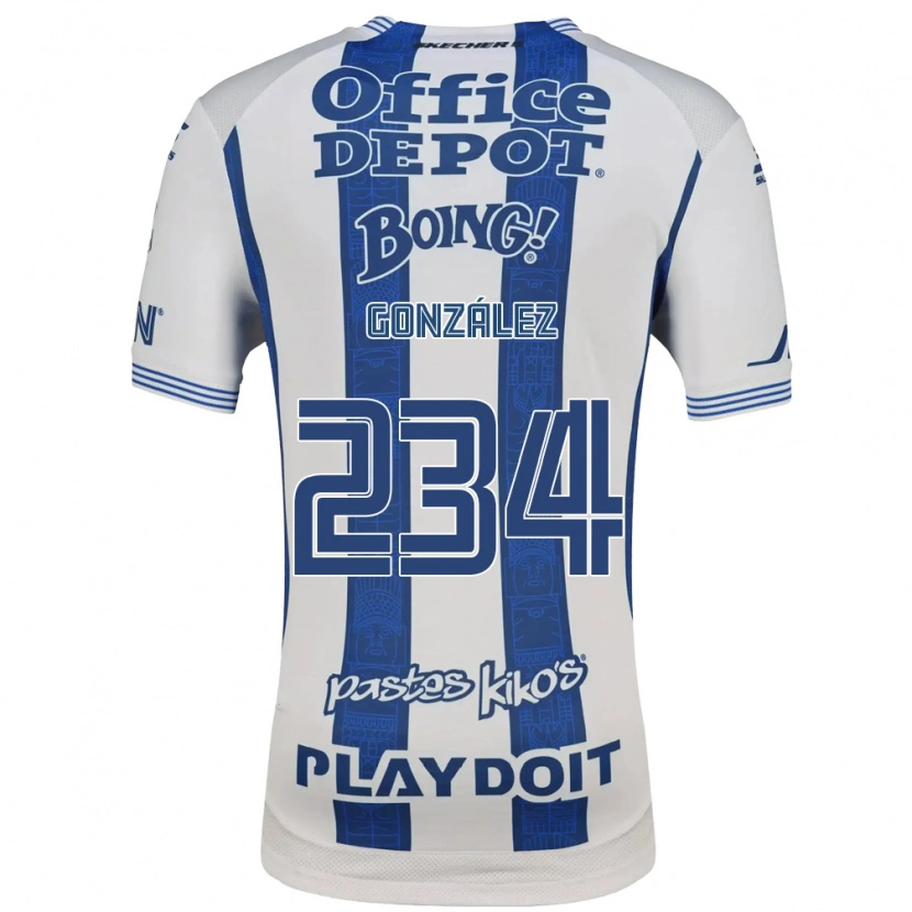 Danxen Dames Oswaldo González #234 Wit Marineblauw Thuisshirt Thuistenue 2026/27 T-Shirt