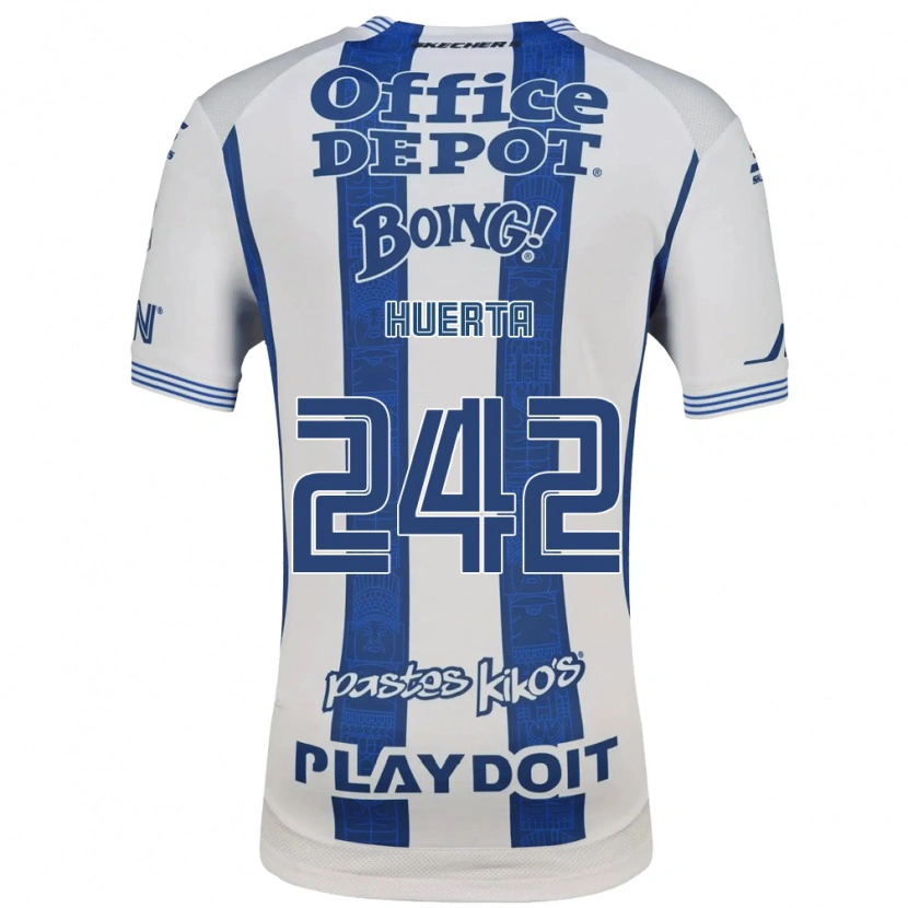 Danxen Dames Héctor Huerta #242 Wit Marineblauw Thuisshirt Thuistenue 2026/27 T-Shirt