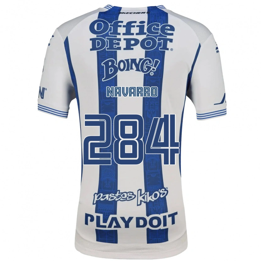 Danxen Dames José Navarro #284 Wit Marineblauw Thuisshirt Thuistenue 2026/27 T-Shirt