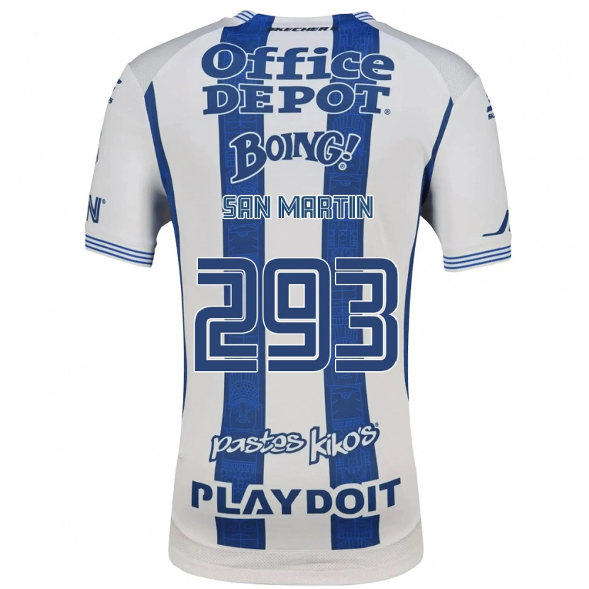 Danxen Dames Uziel San Martín #293 Wit Marineblauw Thuisshirt Thuistenue 2026/27 T-Shirt