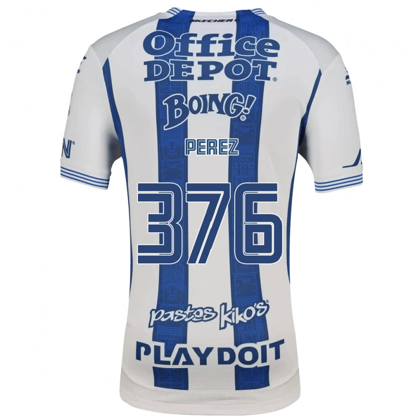 Danxen Dames Abraham Pérez #376 Wit Marineblauw Thuisshirt Thuistenue 2026/27 T-Shirt