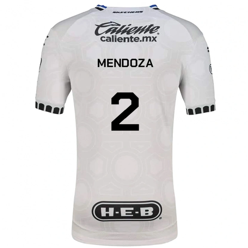 Danxen Dames Omar Mendoza #2 Wit Zwart Blauw Thuisshirt Thuistenue 2026/27 T-Shirt