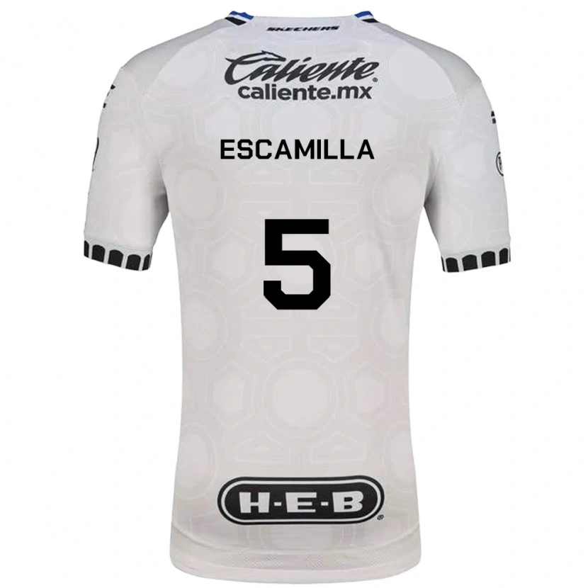 Danxen Dames Kevin Escamilla #5 Wit Zwart Blauw Thuisshirt Thuistenue 2026/27 T-Shirt