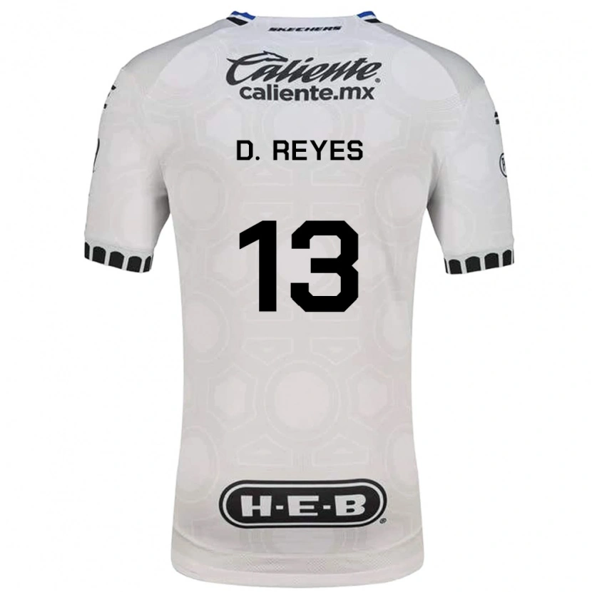 Danxen Dames Diego Reyes #13 Wit Zwart Blauw Thuisshirt Thuistenue 2026/27 T-Shirt