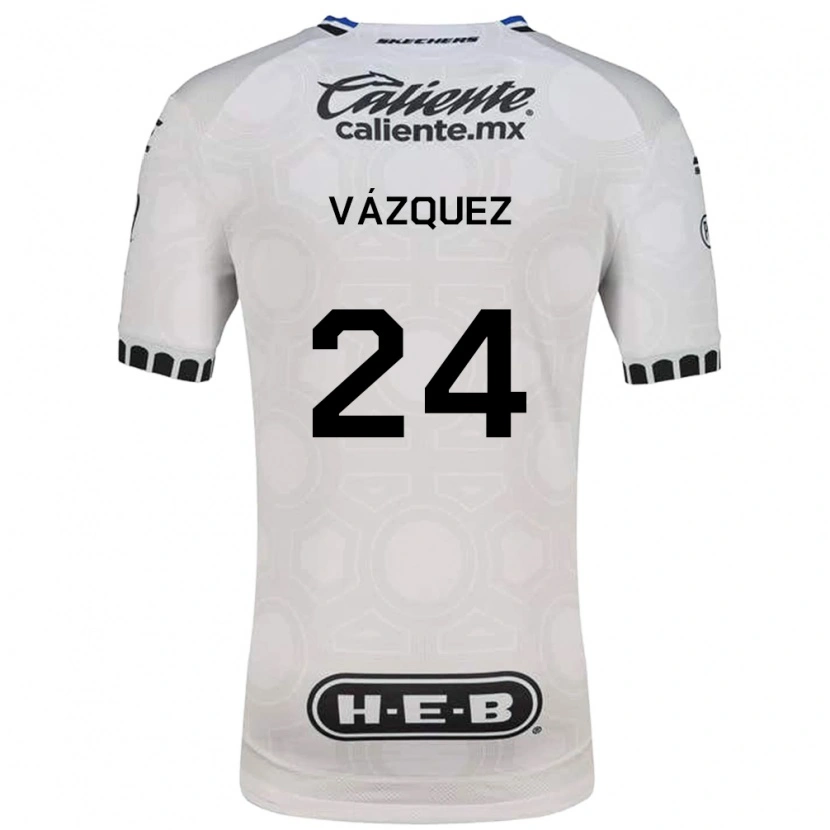 Danxen Dames Brayton Vázquez #24 Wit Zwart Blauw Thuisshirt Thuistenue 2026/27 T-Shirt