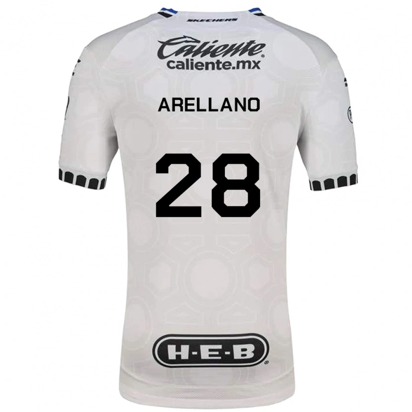 Danxen Dames Jesús Arellano #28 Wit Zwart Blauw Thuisshirt Thuistenue 2026/27 T-Shirt