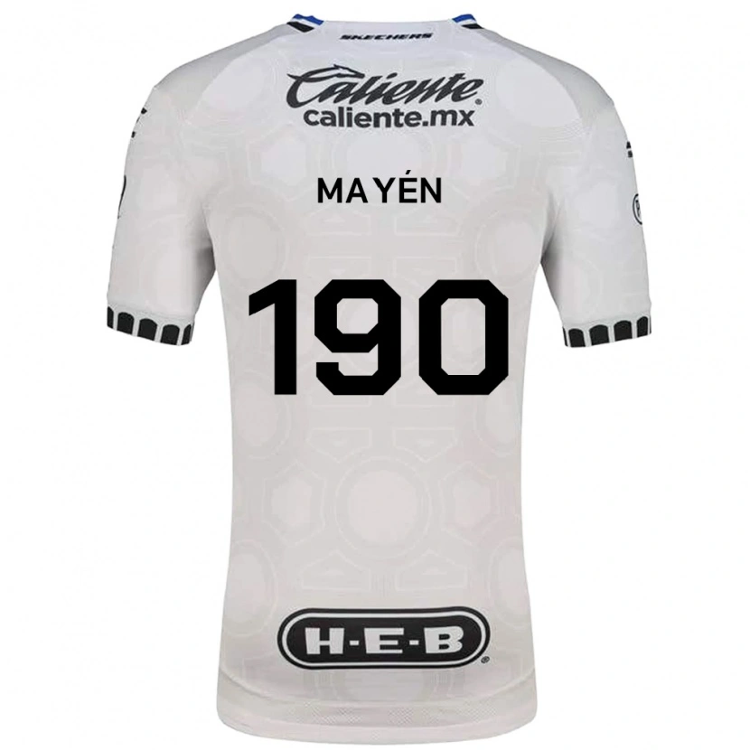 Danxen Dames Eduardo Mayén #190 Wit Zwart Blauw Thuisshirt Thuistenue 2026/27 T-Shirt
