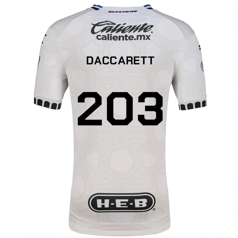 Danxen Dames Juan Daccarett #203 Wit Zwart Blauw Thuisshirt Thuistenue 2026/27 T-Shirt