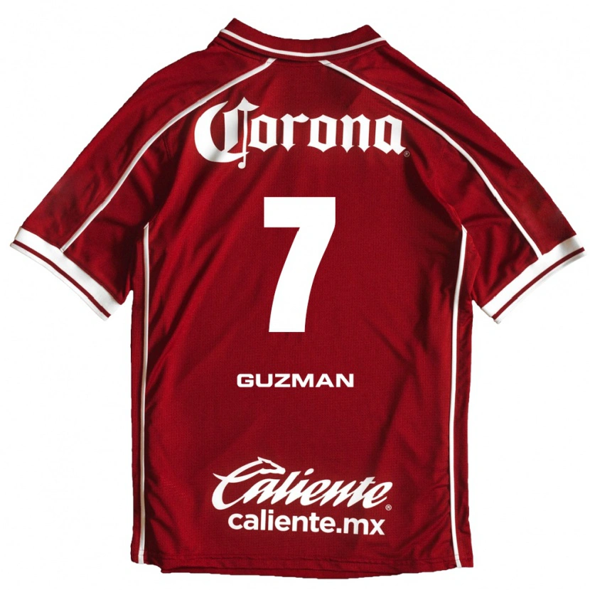 Danxen Dames Víctor Guzmán #7 Wit Rood Thuisshirt Thuistenue 2026/27 T-Shirt