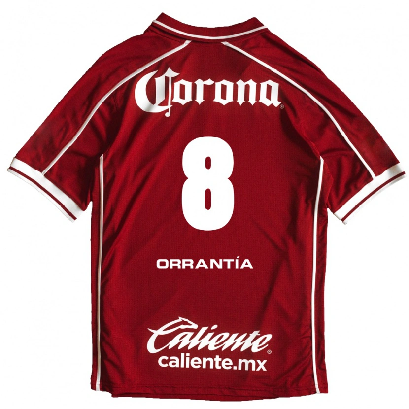 Danxen Dames Carlos Orrantia #8 Wit Rood Thuisshirt Thuistenue 2026/27 T-Shirt