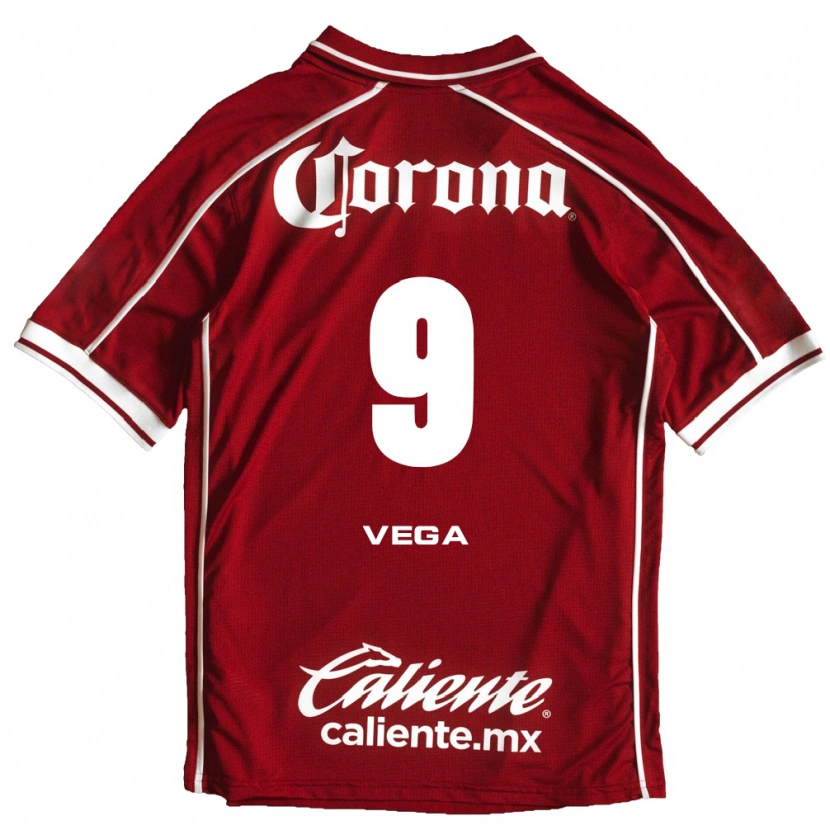 Danxen Dames Alexis Vega #9 Wit Rood Thuisshirt Thuistenue 2026/27 T-Shirt