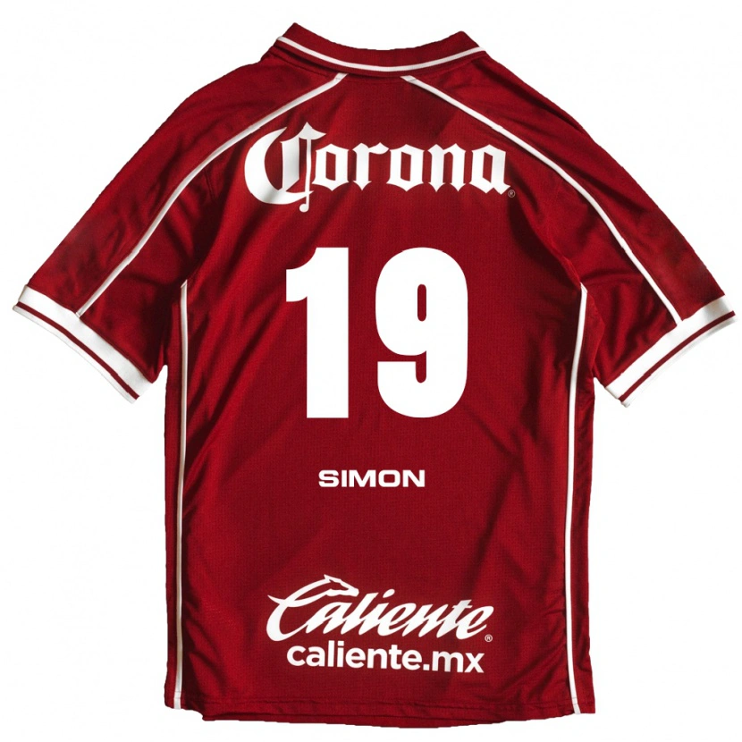 Danxen Dames Santiago Simón #19 Wit Rood Thuisshirt Thuistenue 2026/27 T-Shirt