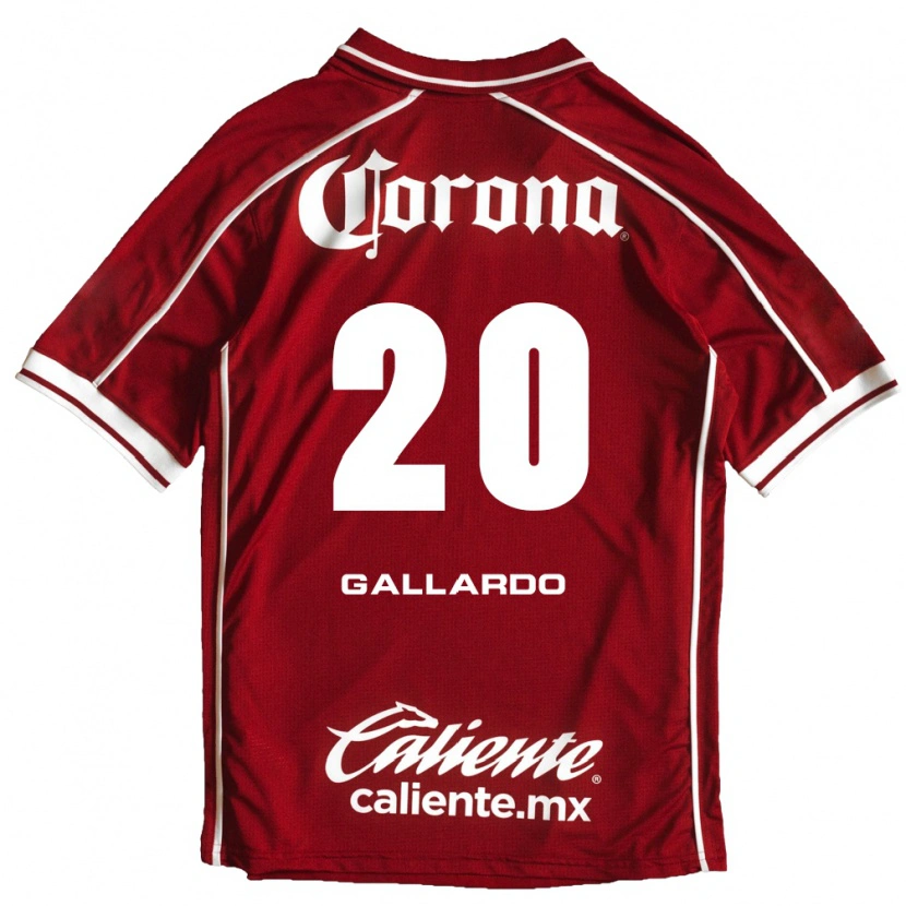 Danxen Dames Jesús Gallardo #20 Wit Rood Thuisshirt Thuistenue 2026/27 T-Shirt