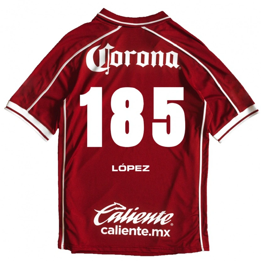 Danxen Dames David López #185 Wit Rood Thuisshirt Thuistenue 2026/27 T-Shirt