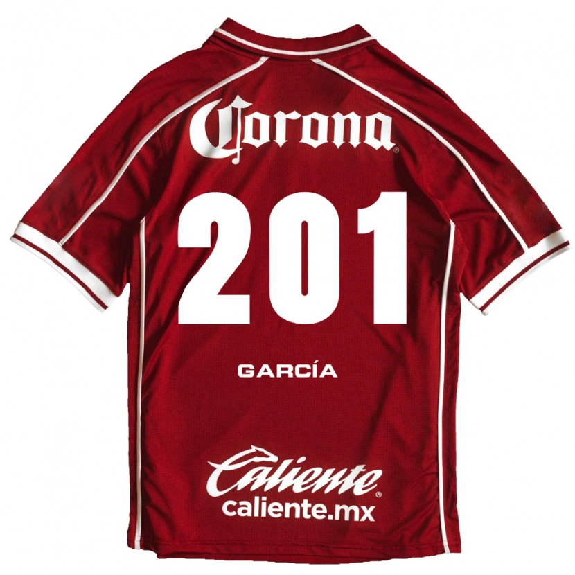 Danxen Dames Eros García #201 Wit Rood Thuisshirt Thuistenue 2026/27 T-Shirt