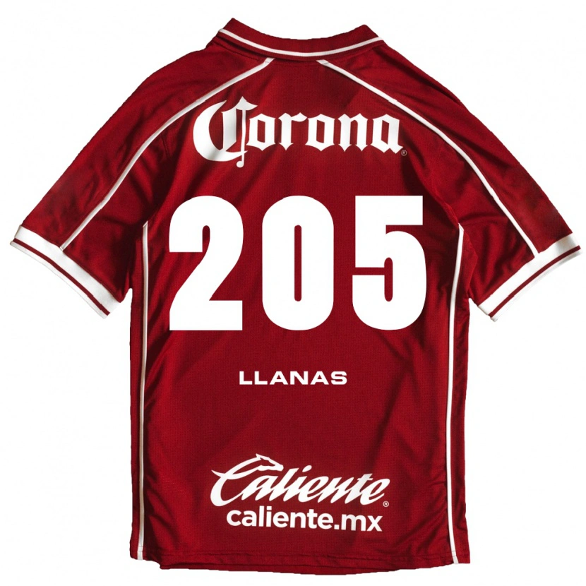Danxen Dames Emmanuel Llanas #205 Wit Rood Thuisshirt Thuistenue 2026/27 T-Shirt