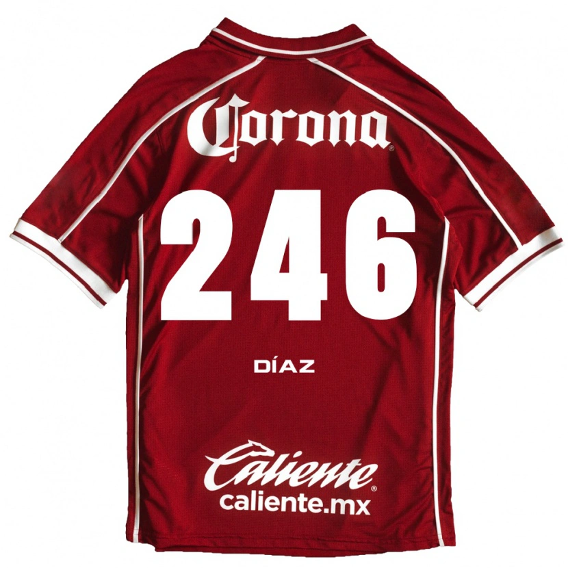 Danxen Dames César Díaz #246 Wit Rood Thuisshirt Thuistenue 2026/27 T-Shirt