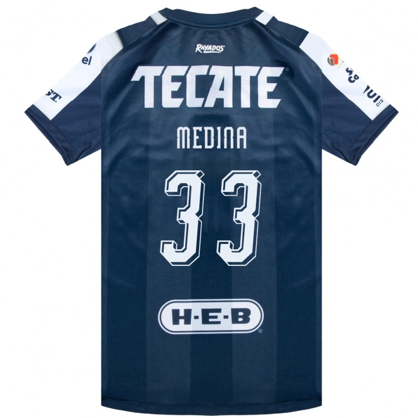 Danxen Dames Stefan Medina #33 Inktblauw Wit Rood Thuisshirt Thuistenue 2026/27 T-Shirt