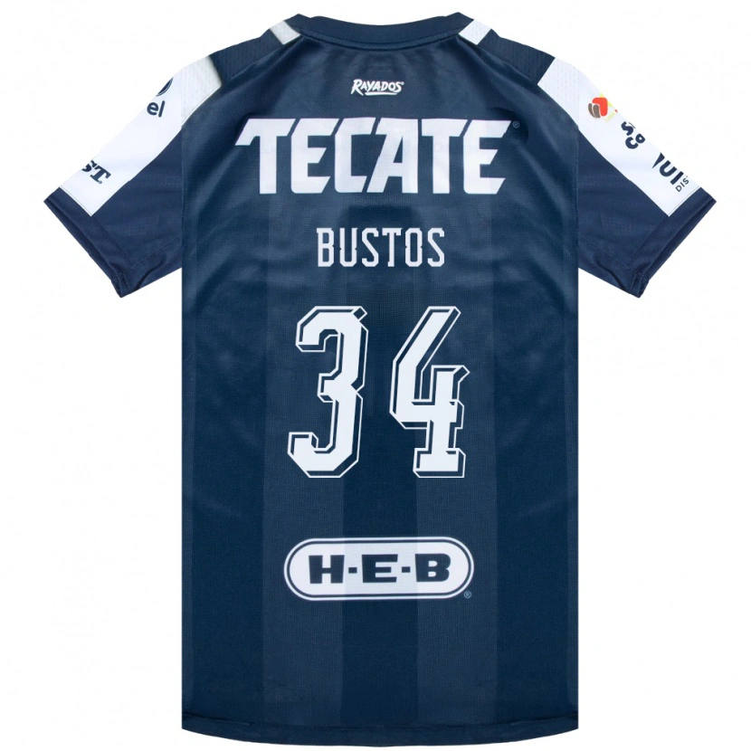 Danxen Dames César Bustos #34 Inktblauw Wit Rood Thuisshirt Thuistenue 2026/27 T-Shirt