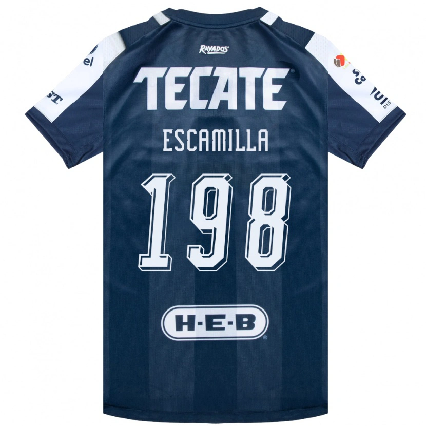 Danxen Dames Diego Escamilla #198 Inktblauw Wit Rood Thuisshirt Thuistenue 2026/27 T-Shirt