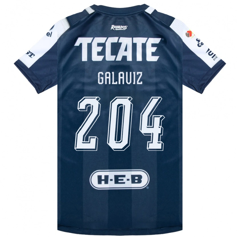Danxen Dames Oswaldo Galaviz #204 Inktblauw Wit Rood Thuisshirt Thuistenue 2026/27 T-Shirt
