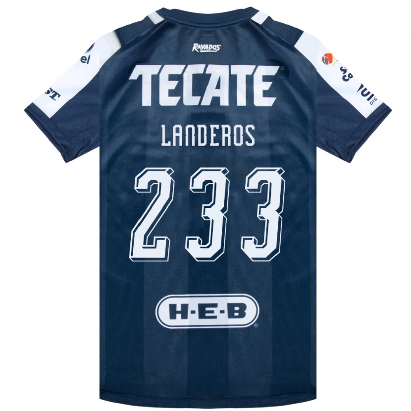 Danxen Dames Jorge Landeros #233 Inktblauw Wit Rood Thuisshirt Thuistenue 2026/27 T-Shirt
