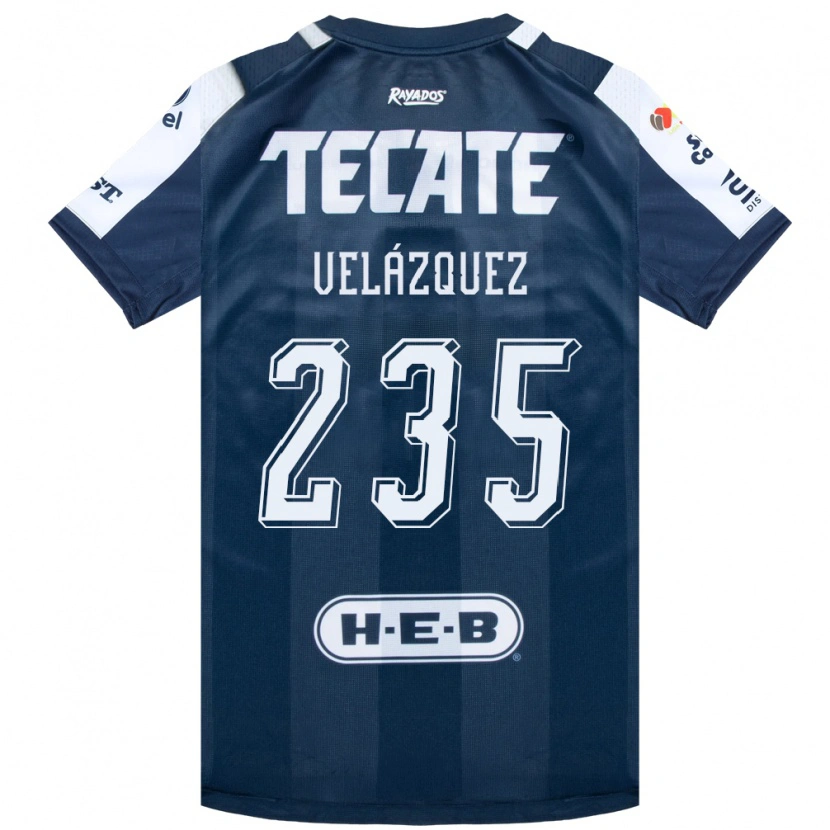 Danxen Dames Álvaro Velázquez #235 Inktblauw Wit Rood Thuisshirt Thuistenue 2026/27 T-Shirt