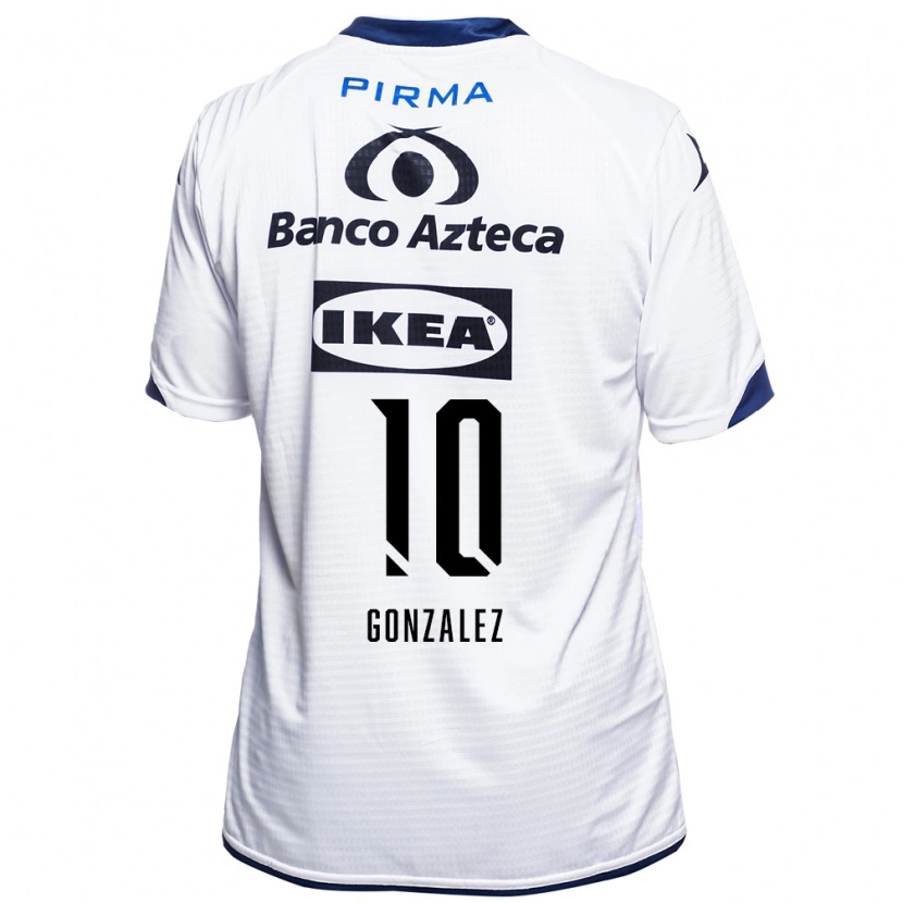 Danxen Dames Jair Gonzalez #10 Wit Zwart Blauw Thuisshirt Thuistenue 2026/27 T-Shirt