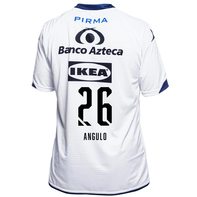 Danxen Dames Brayan Angulo #26 Wit Zwart Blauw Thuisshirt Thuistenue 2026/27 T-Shirt