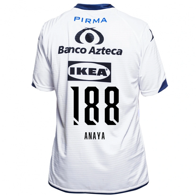 Danxen Dames Mario Anaya #188 Wit Zwart Blauw Thuisshirt Thuistenue 2026/27 T-Shirt