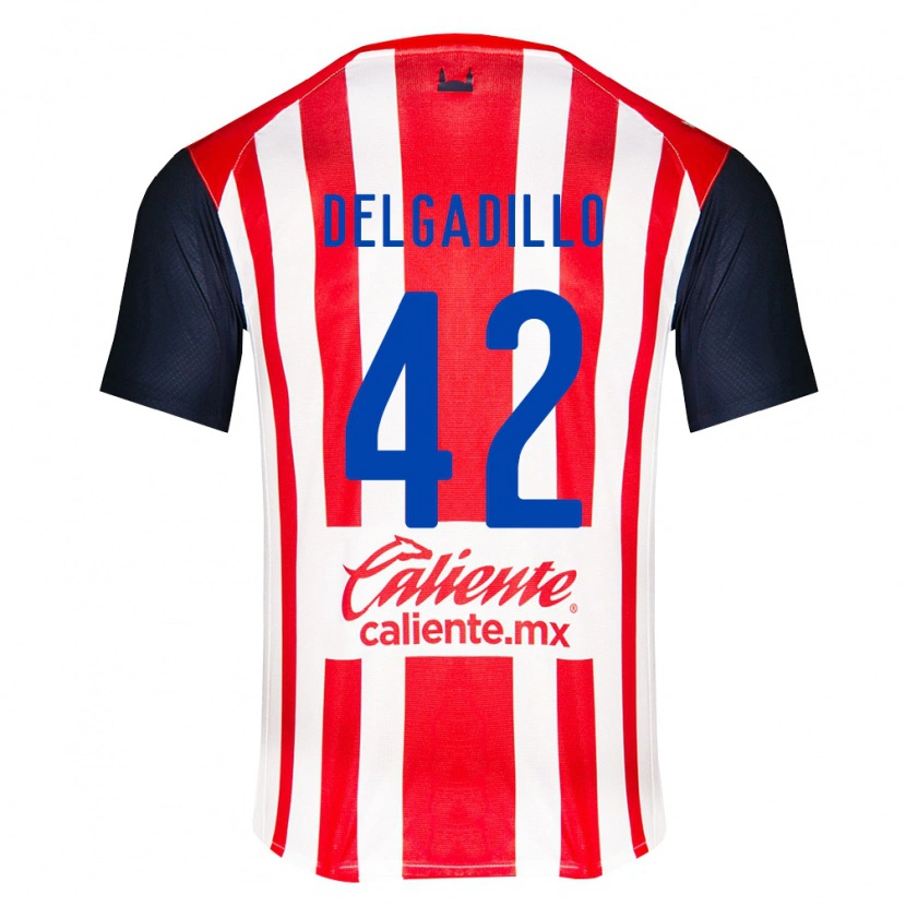 Danxen Dames Diego Delgadillo #42 Rood Zwart Wit Thuisshirt Thuistenue 2026/27 T-Shirt