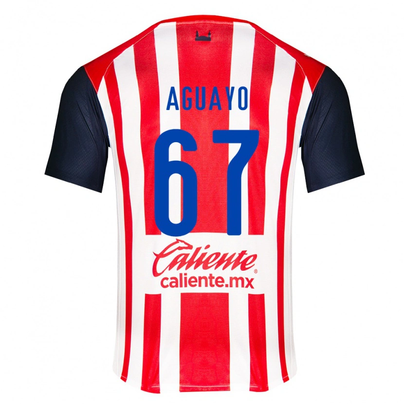 Danxen Dames Sergio Aguayo #67 Rood Zwart Wit Thuisshirt Thuistenue 2026/27 T-Shirt