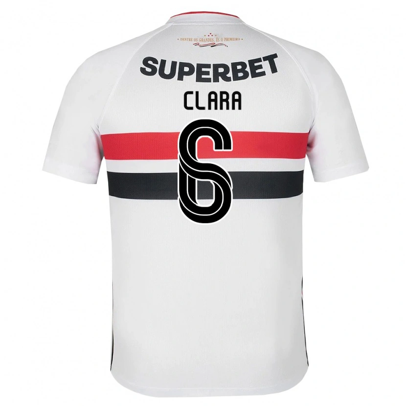 Danxen Dames Ana Clara #6 Wit Rood Zwart Thuisshirt Thuistenue 2026/27 T-Shirt