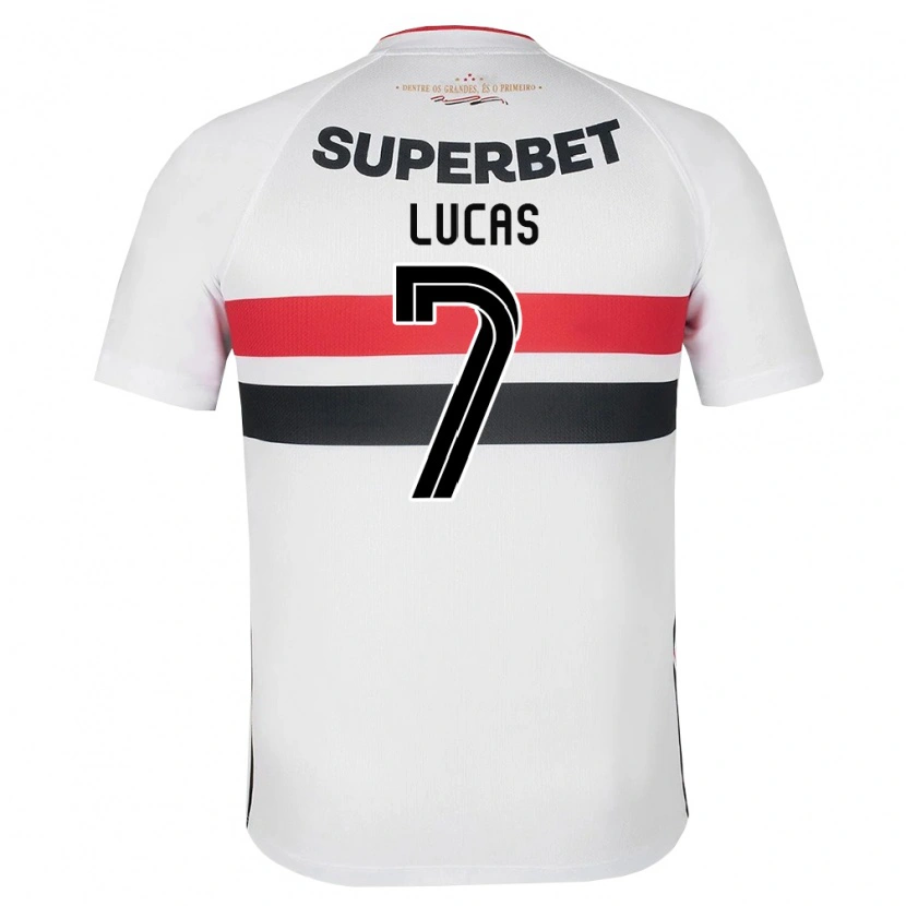 Danxen Dames Lucas Moura #7 Wit Rood Zwart Thuisshirt Thuistenue 2026/27 T-Shirt