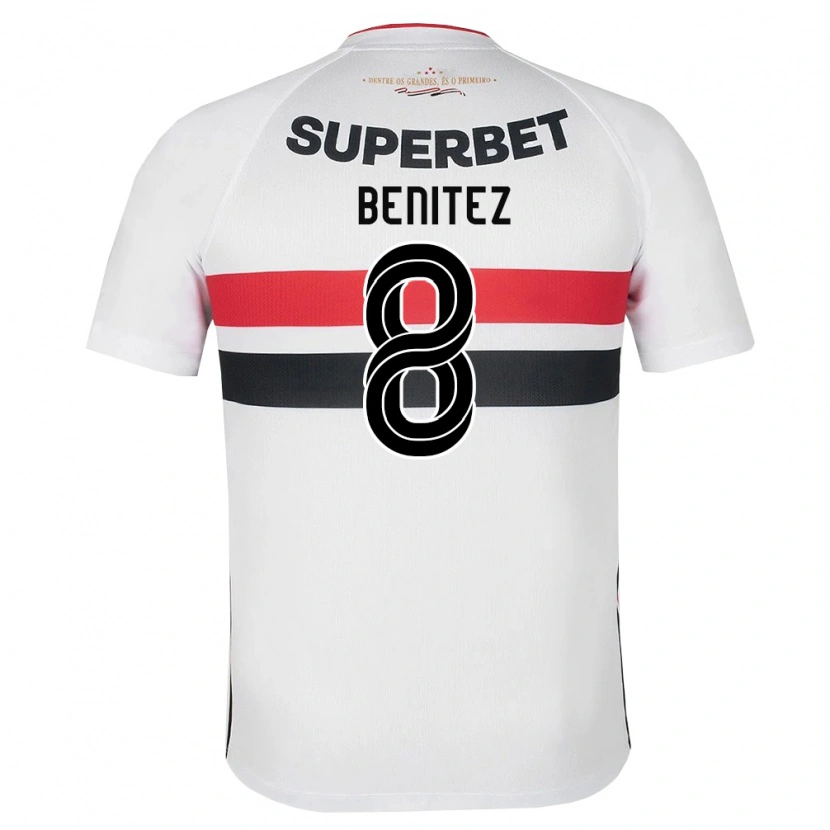 Danxen Dames Martin Benitez #8 Wit Rood Zwart Thuisshirt Thuistenue 2026/27 T-Shirt