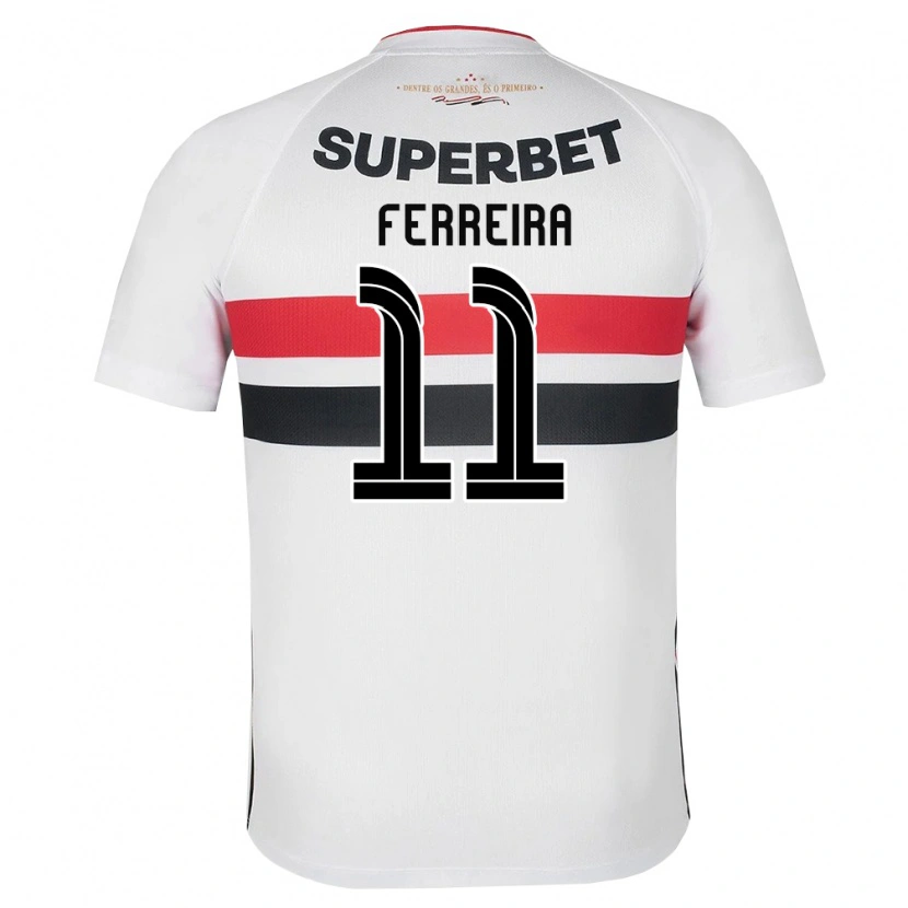 Danxen Dames Aldemir Dos Santos Ferreira #11 Wit Rood Zwart Thuisshirt Thuistenue 2026/27 T-Shirt