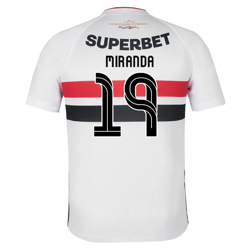 Danxen Dames Gustavo Miranda #19 Wit Rood Zwart Thuisshirt Thuistenue 2026/27 T-Shirt