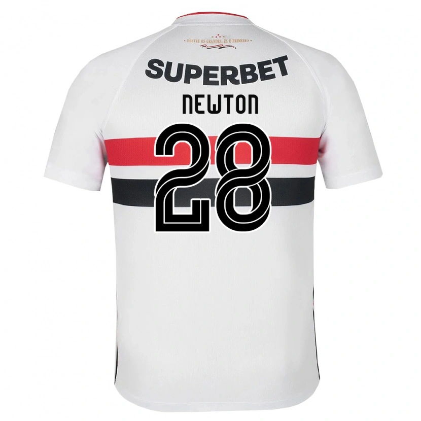 Danxen Dames Newton Araujo Da Costa Júnior #28 Wit Rood Zwart Thuisshirt Thuistenue 2026/27 T-Shirt