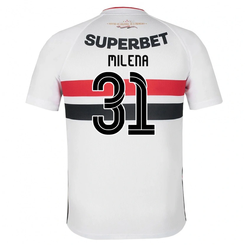 Danxen Dames Milena #31 Wit Rood Zwart Thuisshirt Thuistenue 2026/27 T-Shirt