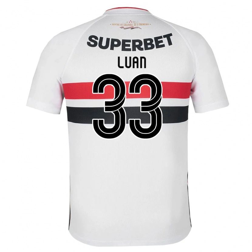 Danxen Dames Luan Vinicius Da Silva Santos #33 Wit Rood Zwart Thuisshirt Thuistenue 2026/27 T-Shirt