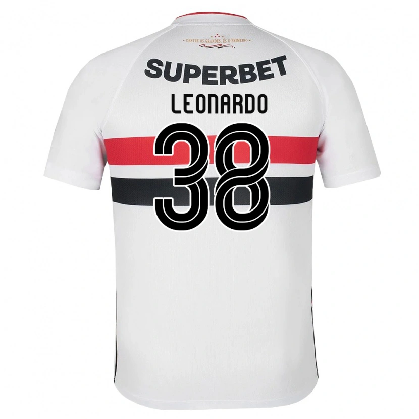 Danxen Dames Hugo Leonardo #38 Wit Rood Zwart Thuisshirt Thuistenue 2026/27 T-Shirt