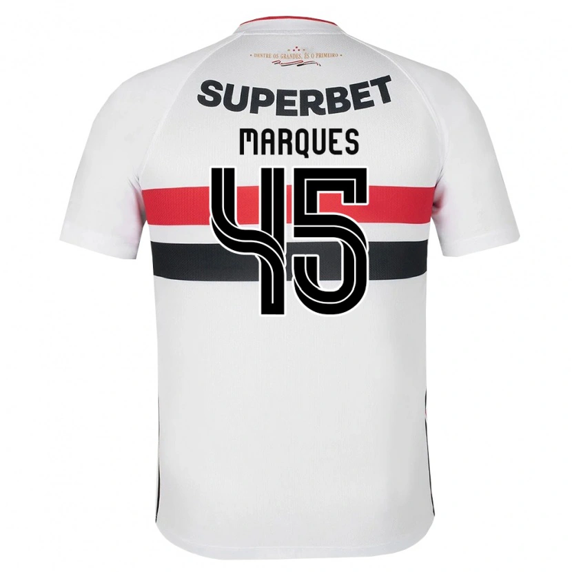 Danxen Dames Lucca Marques Alencar #45 Wit Rood Zwart Thuisshirt Thuistenue 2026/27 T-Shirt