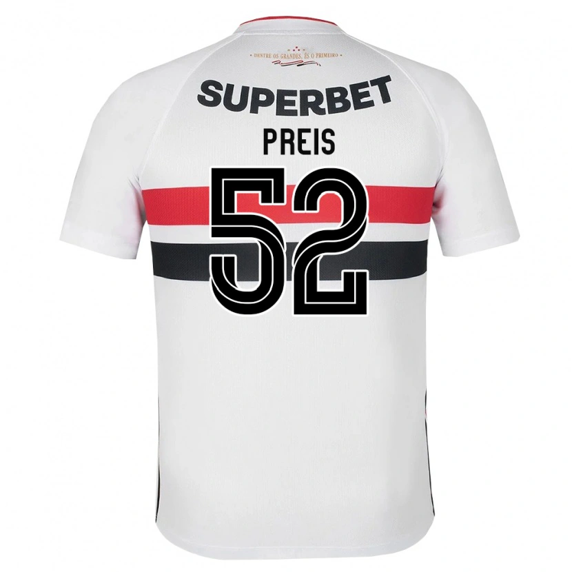 Danxen Dames Felipe Preis #52 Wit Rood Zwart Thuisshirt Thuistenue 2026/27 T-Shirt