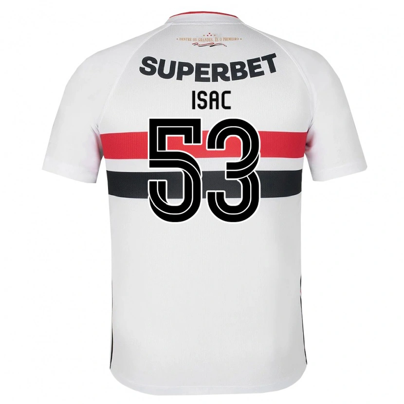 Danxen Dames Isac Silvestre Da Silva #53 Wit Rood Zwart Thuisshirt Thuistenue 2026/27 T-Shirt