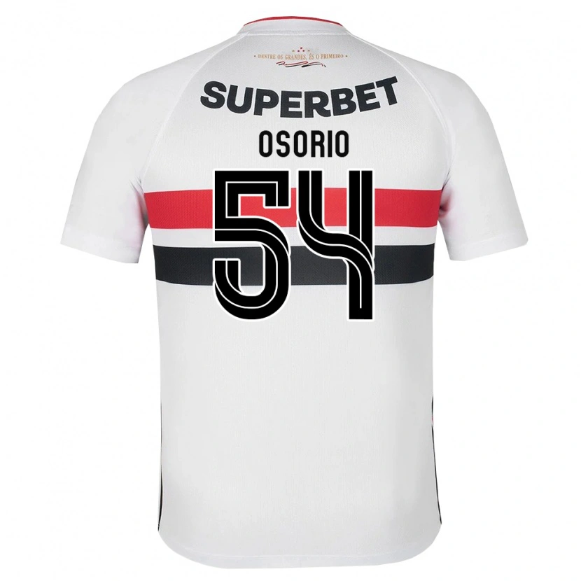 Danxen Dames Luis Osorio #54 Wit Rood Zwart Thuisshirt Thuistenue 2026/27 T-Shirt