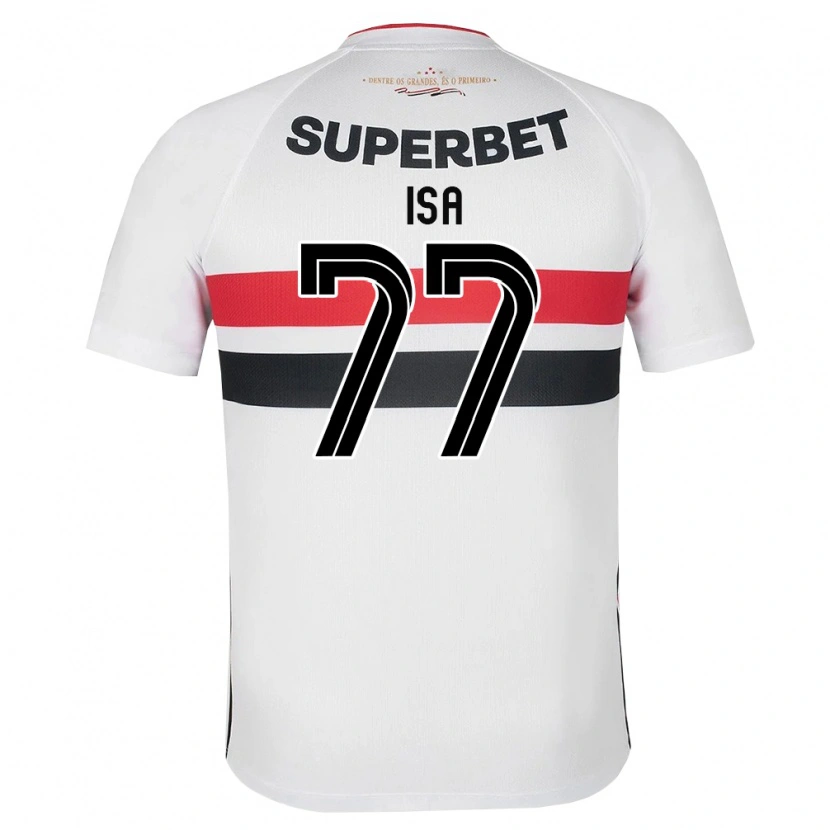 Danxen Dames Isa #77 Wit Rood Zwart Thuisshirt Thuistenue 2026/27 T-Shirt